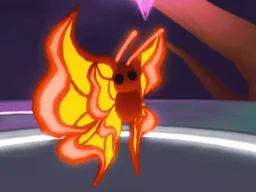 Amber Butterfly Mega Neon di game