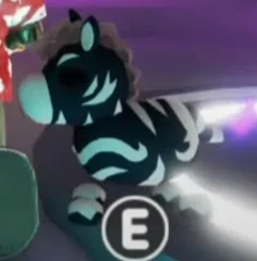Mega Neon Ash Zebra in game