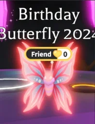 Mega Neon Birthday Butterfly 2024 in game