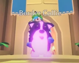 Mega Neon Border Collie in game