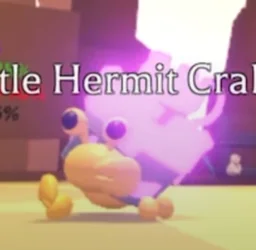 Mega Neon Castle Hermit Crab in game