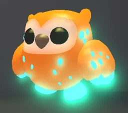 Mega Neon Clementine Owl in game
