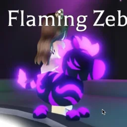 Mega Neon Flaming Zebra in game