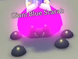 Mega Neon Giant Blue Scarab in game