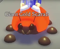 Giant Gold Scarab Mega Neon en el juego