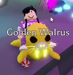 Golden Walrus Mega Neon no jogo