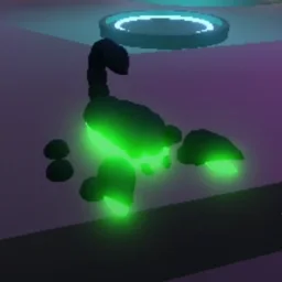 Mega Neon Halloween Blue Scorpion in game