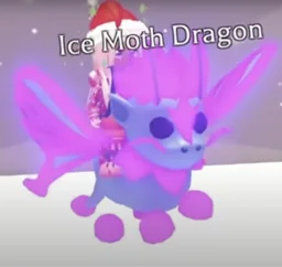 Mega Neon Ice Moth Dragon in game