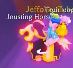 Mega Neon Jousting Horse in game