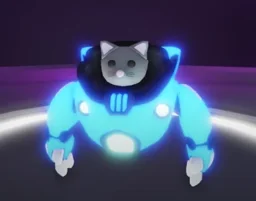 Mega Neon Mecha Meow in game