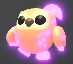 Mega Neon Peach Owl in game
