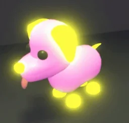 Mega Neon Pink Dog in game