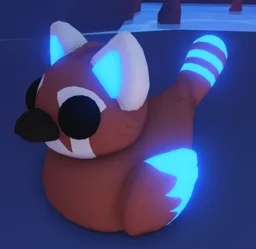 Mega Neon Red Panda Ducky in game
