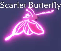 Mega Neon Scarlet Butterfly in game