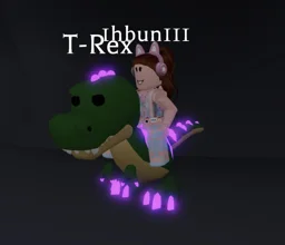 Mega Neon T-Rex in game