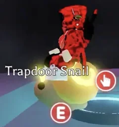 Mega Neon Trapdoor Snail in game
