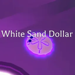 Mega Neon White Sand Dollar in game