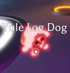 Mega Neon Yule Log Dog in game