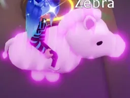 Zebra Mega Neon no jogo