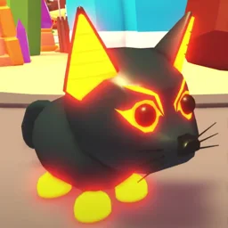 Neon Abyssinian Cat in game