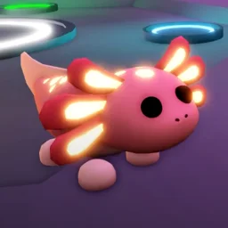 Neon Axolotl in game