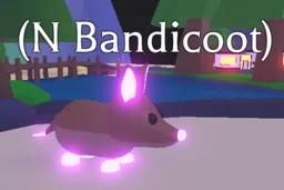Neon Bandicoot in game