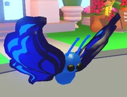 Neon Blue Butterfly in game