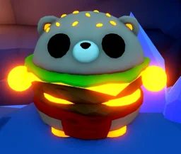 Neon Burger Bear in game
