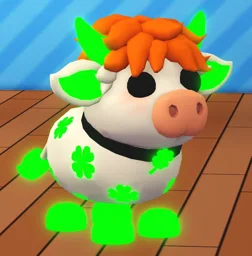 Neon Clover Cow in game