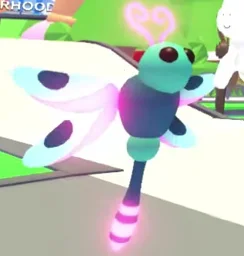Neon Dragonfly in game