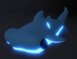 Neon Hammerhead Shark in game