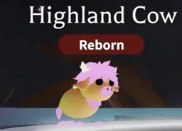 Neon Highland Cow in game