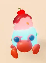 Neon Ice Cream Hermit Crab in game