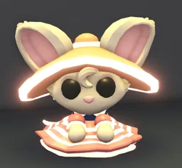 Neon Ms. Muffet in game