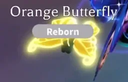 Neon Orange Butterfly in game