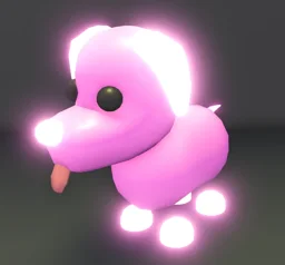 Neon Pink Dog in game