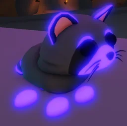 Neon Raccoon in game
