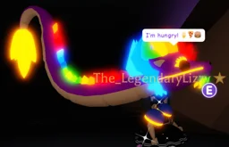 Neon Rainbow Dragon in game