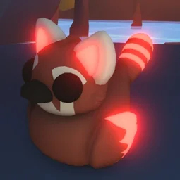 Neon Red Panda Ducky in game