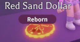 Neon Red Sand Dollar in game