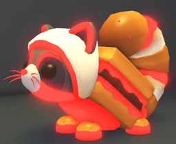 Neon S'mores Raccoon in game