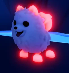 Neon Samoyed in game