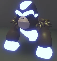 Neon Silverback Gorilla in game