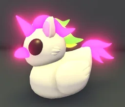 Neon Unicorn Ducky in game