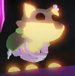 Neon Zombie Wolf in game
