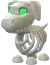 Halloween White Skeleton Dog