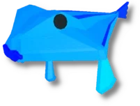 Bluelip Batfish in Fisch