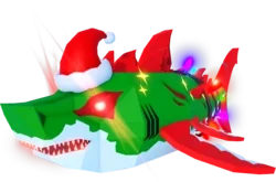 Christmas Ancient Megalodon in Fisch
