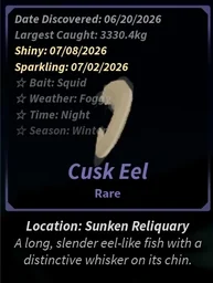 Cusk Eel in Fisch