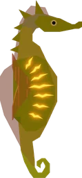 Golden Seahorse in Fisch